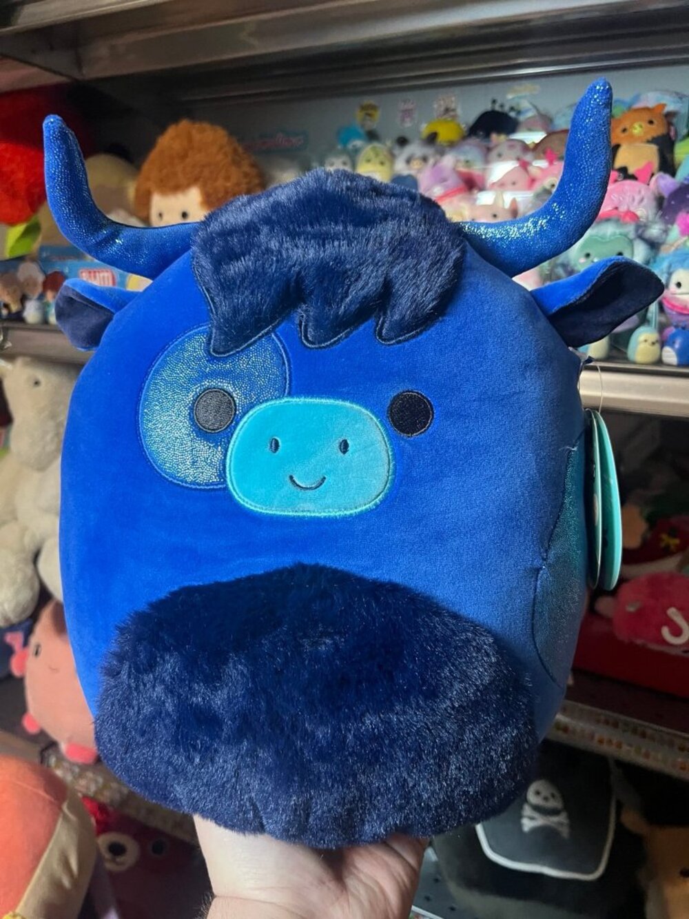 Squishmallows Cow Osgood the Cow Fuzzy Spots 10 Inch 2026 Squishmallows Day New